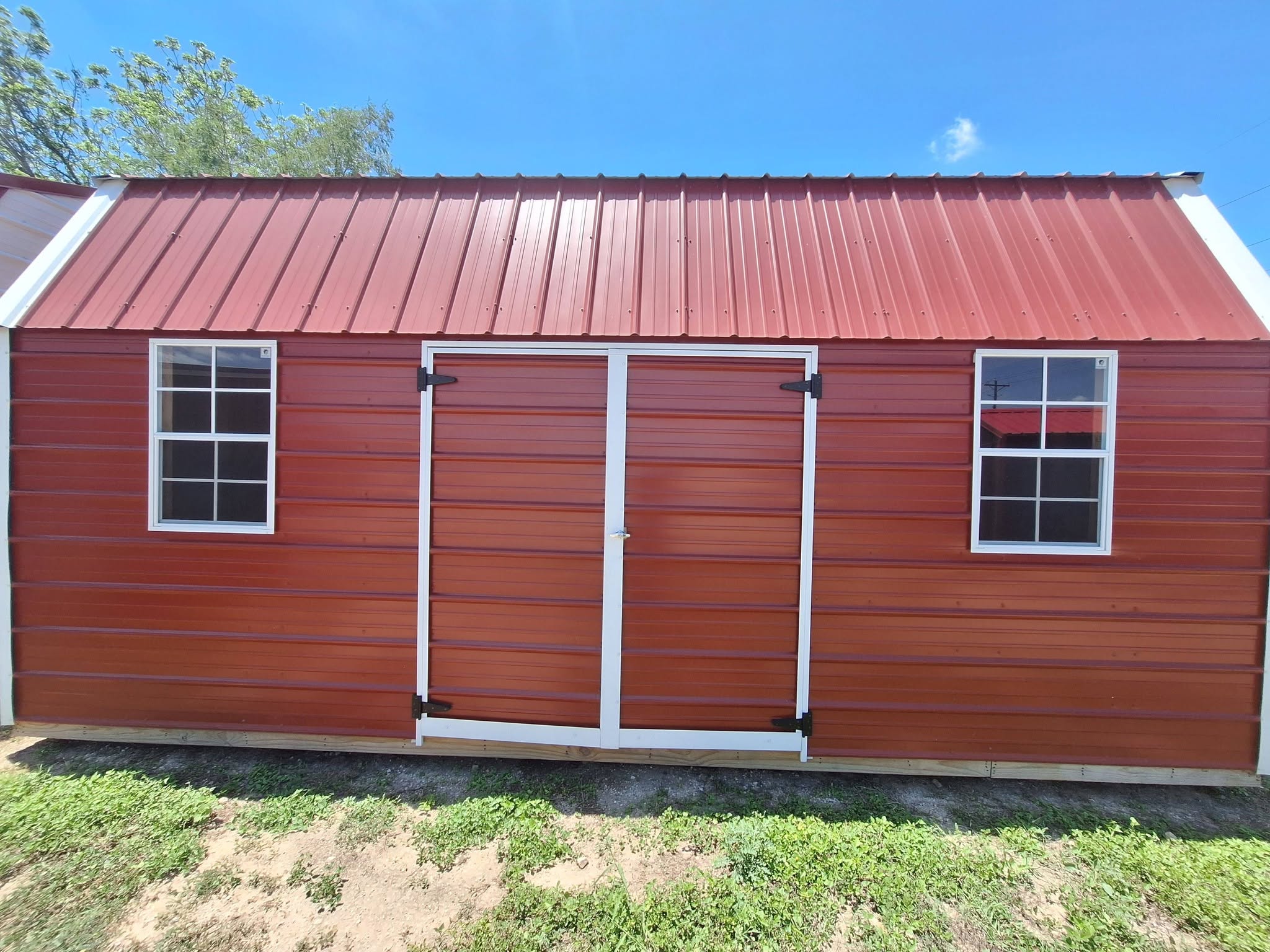 Lofted barn-style storage shed for sale in Alamo, TX