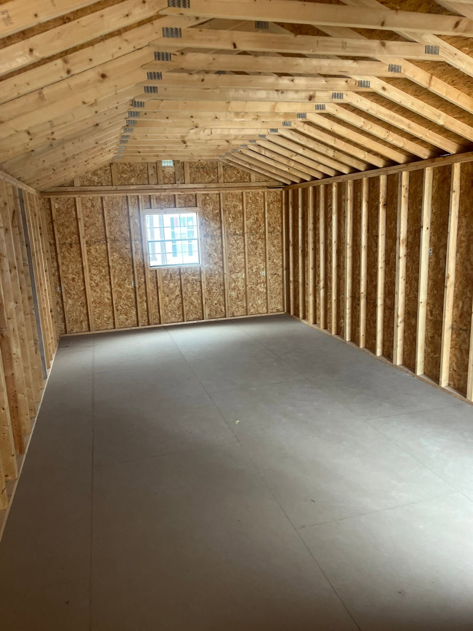 Unfinished interior shell, ready for Smart Space paneling and lighting